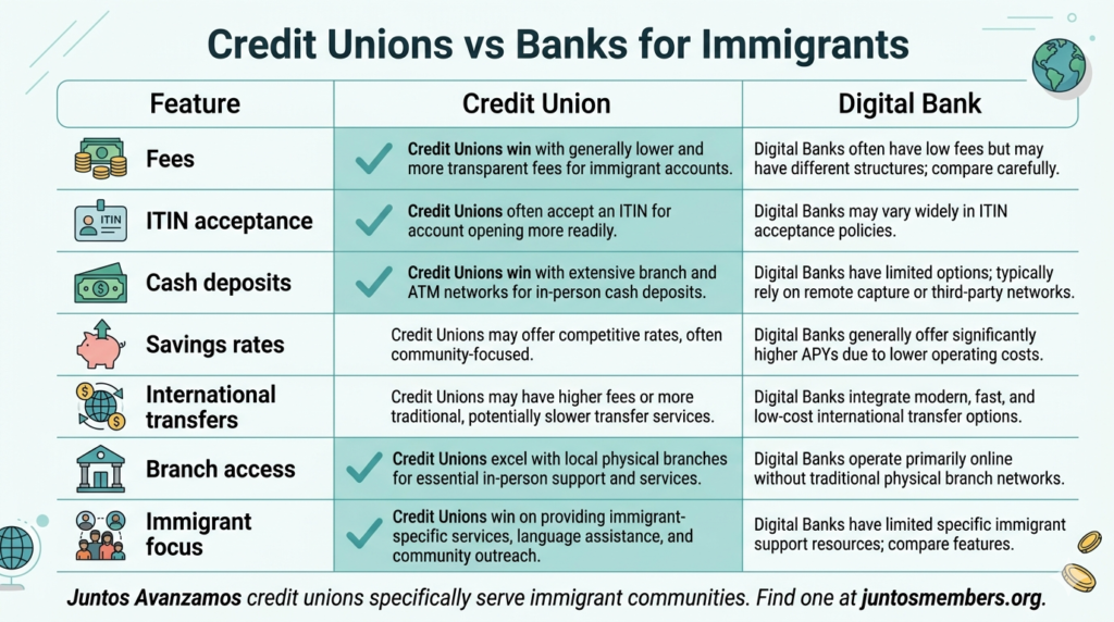 Digital Banks vs Traditional Banks for Immigrants 2