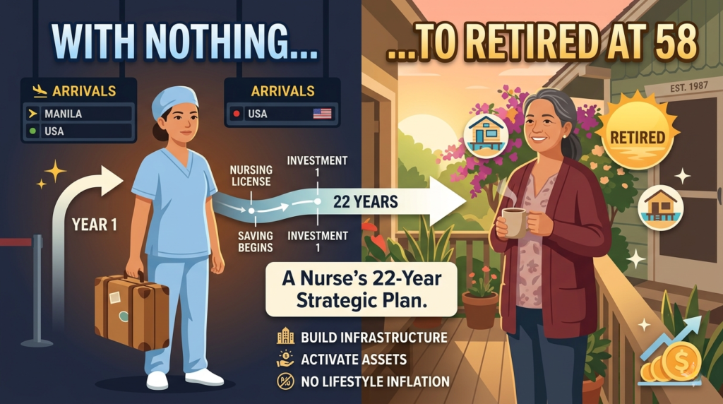 She Retired at 58 With Nothing When She Arrived in the US post pic